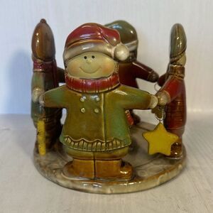 Yankee Candle Snowman Winter Seasonal Jar Candle Holder  by Ronnie Walter